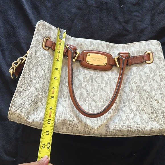 Michael Kors Hamilton Signature tote shoulder bag vanilla - Picture 3 of 8